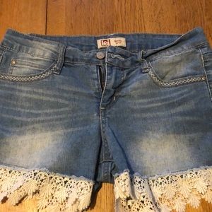 shorts with lace